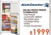 Kelvinator 250Ltr Fridge Freezer Combination