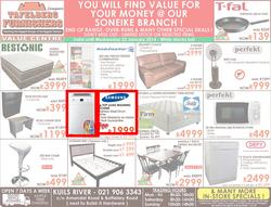 Tafelberg Furnishers Kuils River : Value For Your Money @ Our Soneike Value Centre! (Valid until 22 Jan 2014), page 1