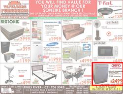 Tafelberg Furnishers Kuils River : Value For Your Money @ Our Soneike Value Centre! (Valid until 22 Jan 2014), page 1