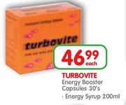 Turbovite Energy Syrup-200ml Each