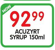 Acuzyrt Syrup-150ml