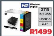 Western Digital 3TB 3.5" 2.0USB Ext HDD