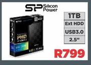 Silicon Power 1TB 2.5" 3.0 USB Ext HDD