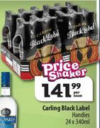 Carling Black Label Handles-24x340Ml Per Case
