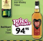 Red Heart Gold Rum-750Ml