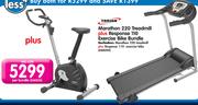 Trojan Marathon 220 Treadmill+ Response 110 Exercise Bike Bundle