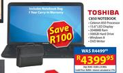Toshiba C850 Notebook