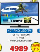 Samsung 40" FHD LED TV 40EH5000
