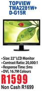 Topview 22" LCD Monitor TMA2281W+D-G15R