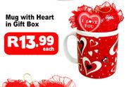 Mug With Heart In Gift Box