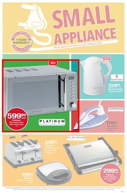 Checkers Eastern Cape : Small Appliance (27 Jan - 2 Feb 2014), page 1