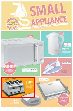Checkers Eastern Cape : Small Appliance (27 Jan - 2 Feb 2014), page 1