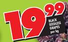 Black Seedless Grapes Per KG