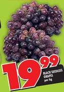 Black Seedless Grapes-Per Kg