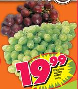 Red/White Seedless Grapes-Per kg