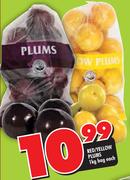 Red/Yellow Plums Bag-1kg Each
