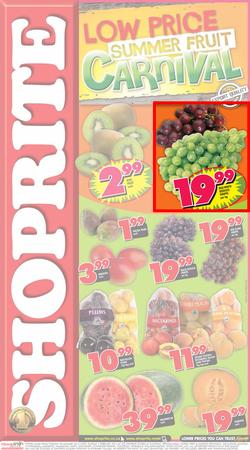 Shoprite Gauteng : Low Price Summer Fruit Carnival (28 Jan - 2 Feb 2014), page 1