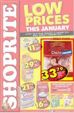 Shoprite Gauteng : Low Prices This January (23 Jan - 9 Feb 2014), page 1