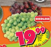 Red/White Seedless Grapes - Per Kg