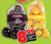 Red / Yellow Plums Bag- 1kg Each