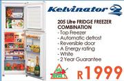 Kelvinator 205Ltr Fridge Freezer Combination