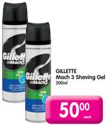 Gillette Mach 3 Shaving Gel-200ml