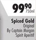 Spiced Gold Spirit Aperitif By Captain Morgan-750ml