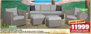 H&H Collection 5 Piece Mustang Wicker Patio Suite