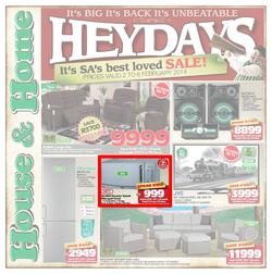 House & Home : HEYDAYS (2 Feb - 6 Feb 2014), page 1