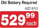 AutoZone Old Battery Required AZC.610