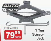 Auto Kraft 1 Ton Scissor Jack FED.VJ700