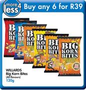 Willards Big Korn Bites (All Flavours)-6x120g