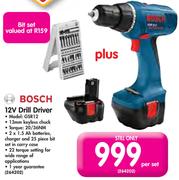 Bosch 12V Drill Driver GSR12 Plus Bit Set