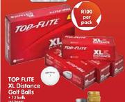 Top Flite XL Distance Golf Balls-12's Pack