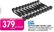 Nature's Work 20 Pack Solar Garden Light