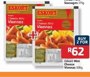 Eskort-Mini Cheese Viennas-2x500g