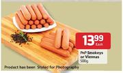 Pnp-Smokeys Or Viennas-500g Each
