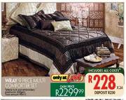 Wray 9 Piece Multi Comforter Set
