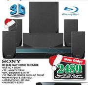 Sony 3D Blu-Ray Home Theatre BDV-EZ100
