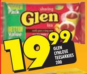 Glen Lynlose Teesakkies-200's