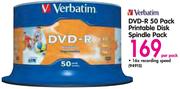 Verbatim DVD-R 50 Pack Printable Disk Spindle Pack