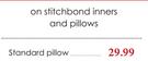 Stitchbond Inners And Pillows-Standard Pillow