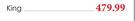 Polycotton Percale Ball Fibre Inners-King