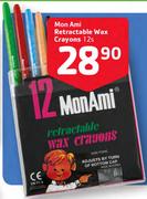 Mon Ami Retractable Wax Crayons-12's