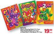 Butterfly Giant Colouring Book304Page,Gaint Activity Book304PageOrGiant Dot 2Dot Book 304 Page-Each