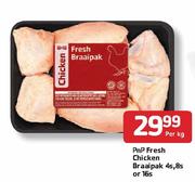 PnP Fresh Chicken Braaipark 4s,8s or 16s-Per Kg