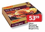 Eskort Marinated Boneless Rib Burgers-800g