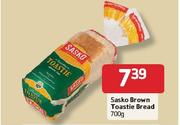 Sasko Brown Toastle Bread-700g