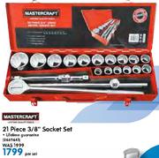 Mastercraft 21 Piece 3/8" Socket Set-Per Set