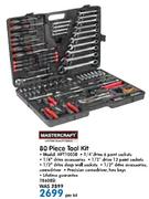 Mastercraft 80 Piece Tool Kit MFT10050-Per Kit